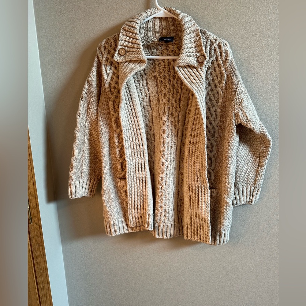 Aran Pullover Cardigan